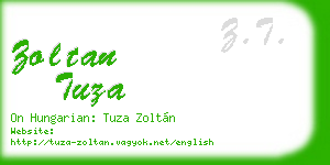 zoltan tuza business card