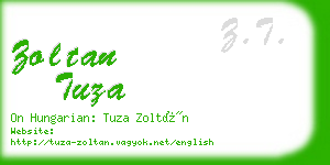 zoltan tuza business card